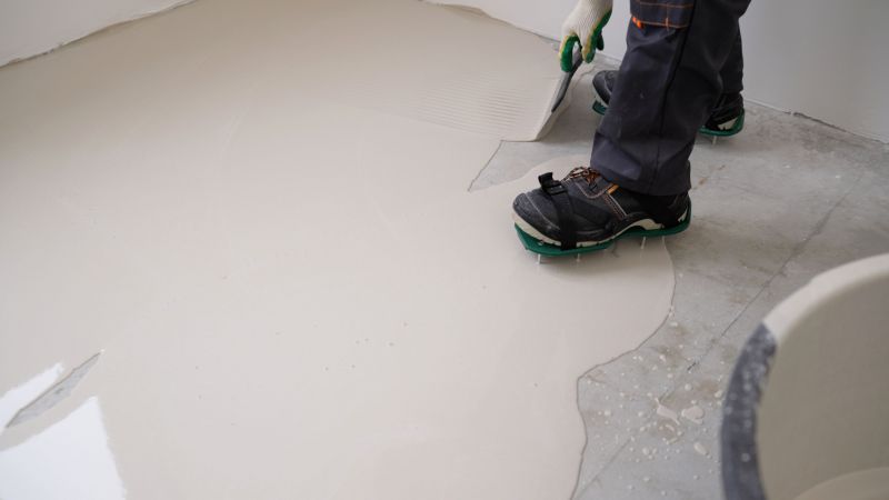 Application of Leveling Material